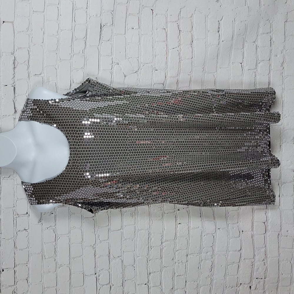 Say What? - Vintage Grey Silver Sequin Dress 💘
